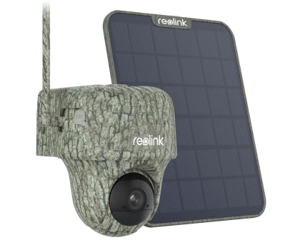 Kamera domowa Reolink Inteligentna zewnętrzna obrotowa kamera 4G G450 + panel